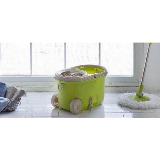 Bộ Lau Nhà Xoay Tay 360 độ MOP L003 Cao Cấp lồng vắt bằng inox