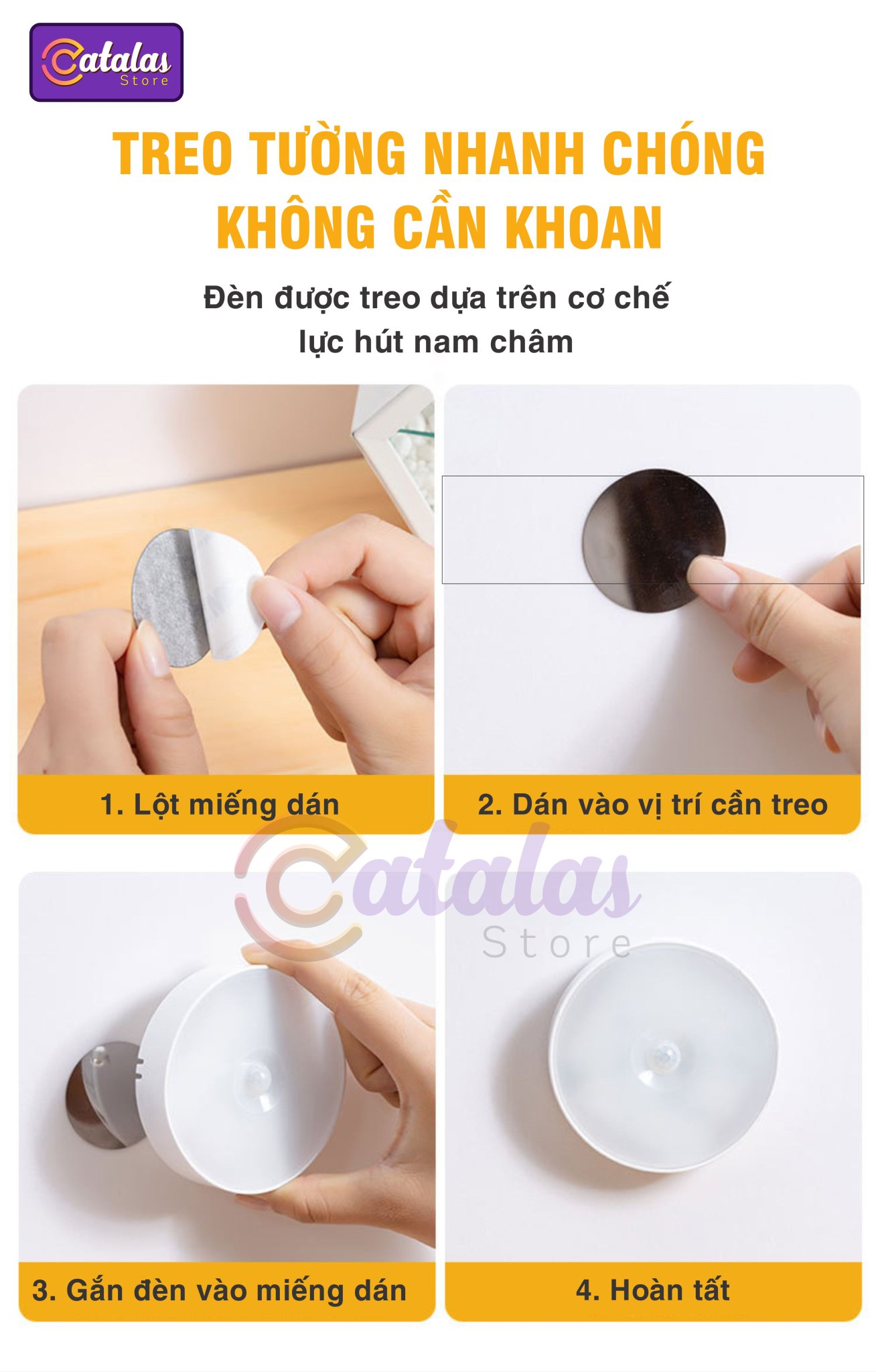 Đèn nhà bếp, đèn cảm ứng, Đèn tự động LED63, cảm biến hồng ngoại thông minh, tự động bật tắt khi có người, treo phòng ngủ, tủ quần áo, cầu thang, nhà WC