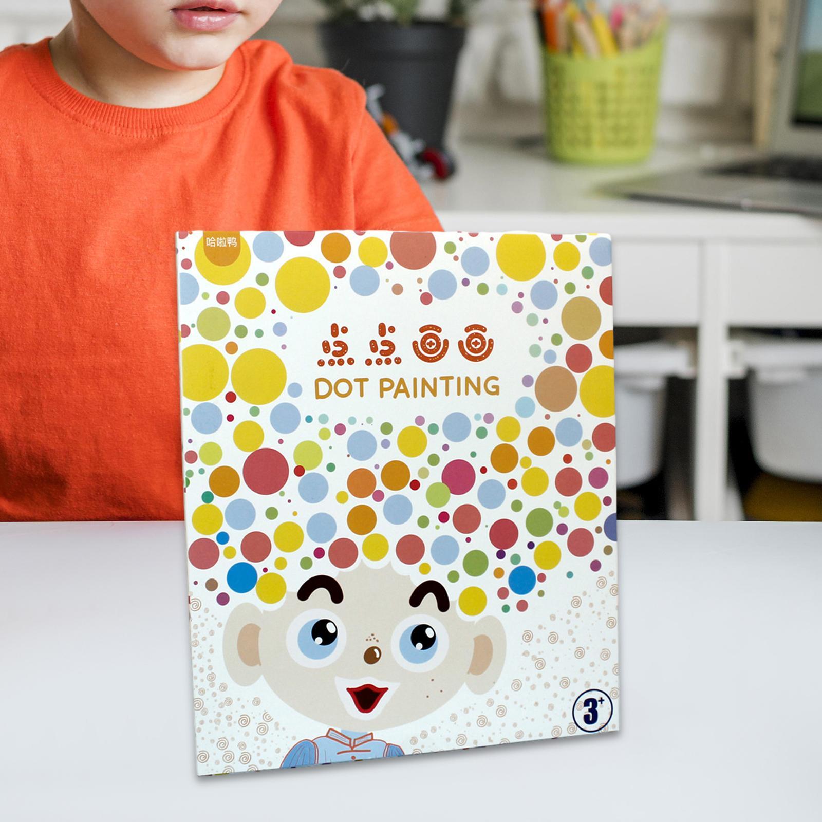 30Pcs Dot Coloring Papers for Age 3+ Kids Kindergarten Activities Boys Girls