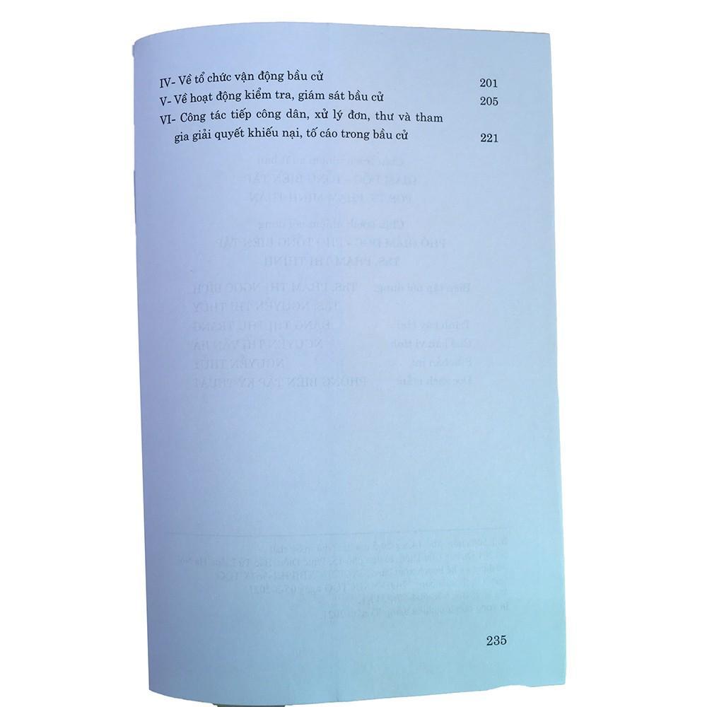 Sách - Công Tác Bầu Cử Đại Biểu Quốc Hội Khóa XV Và Đại Biểu Hội Đồng Nhân Dân Các Cấp Nhiệm Kỳ 2021-2026 Của MTTQVN