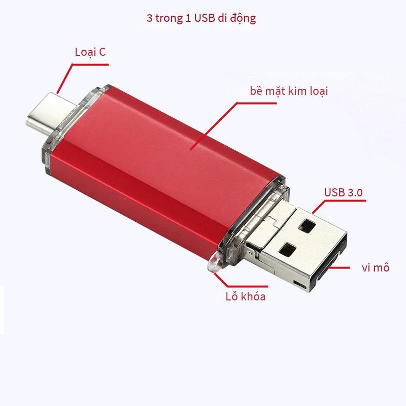 Ưu đãi đặc biệt Thâm Quyến bán trực tiếp điện thoại di động Android otg Ổ đĩa flash USB kim loại loại C ổ đĩa flash điện thoại thông minh 32G64g