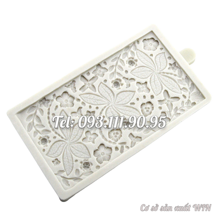 Khuôn silicon làm viền bánh, rau câu hoa dại, cành lá – Mã số 1912