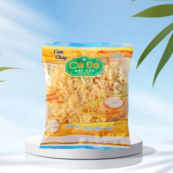 Cơm cháy Cố Đô 90g (6 gói 15g). ocop 4 sao, hàng mới, chà bông, ruốc, siêu ngon, thơm, xốp giòn