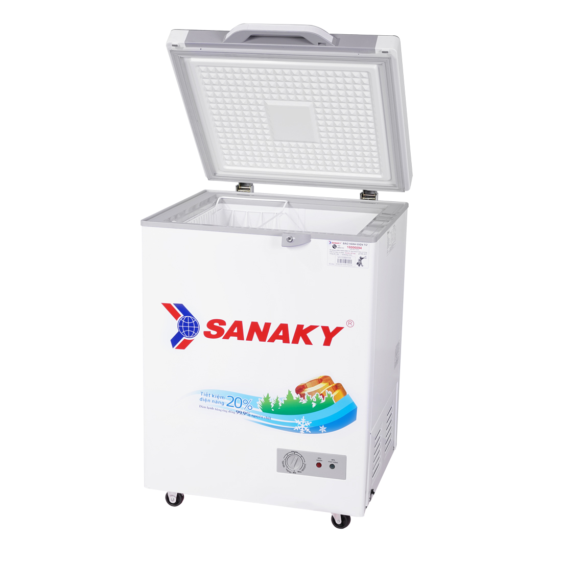 TỦ ĐÔNG MINI SANAKY 100 LÍT VH-1599HYK ĐỒNG - HÀNG CHÍNH HÃNG