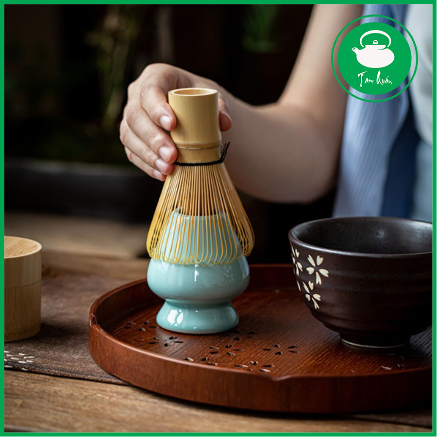 Chổi đánh Matcha Chasen cao cấp bằng tre 100 sợi