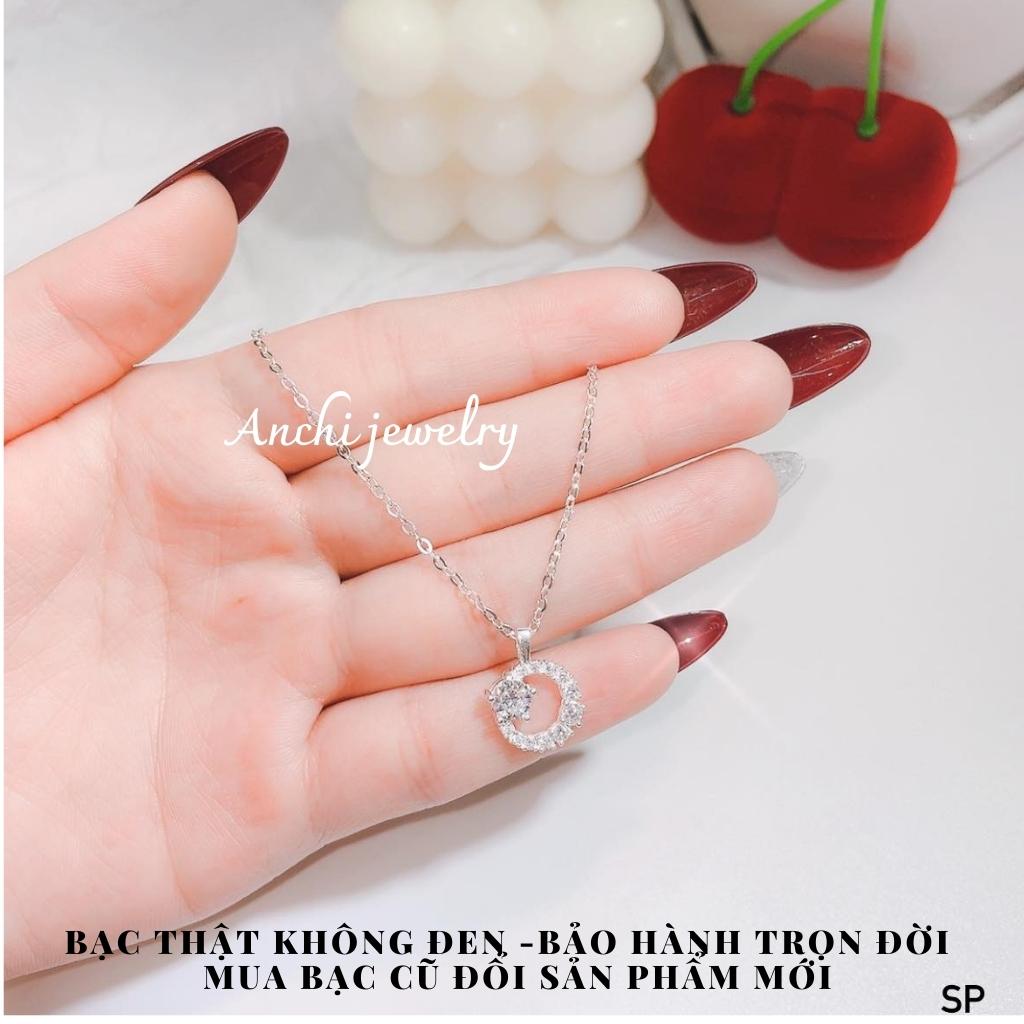 Dây chuyền bạc mặt ngôi sao,Dây chuyền nữ  trẻ trung thanh lịch,Anchijewelry