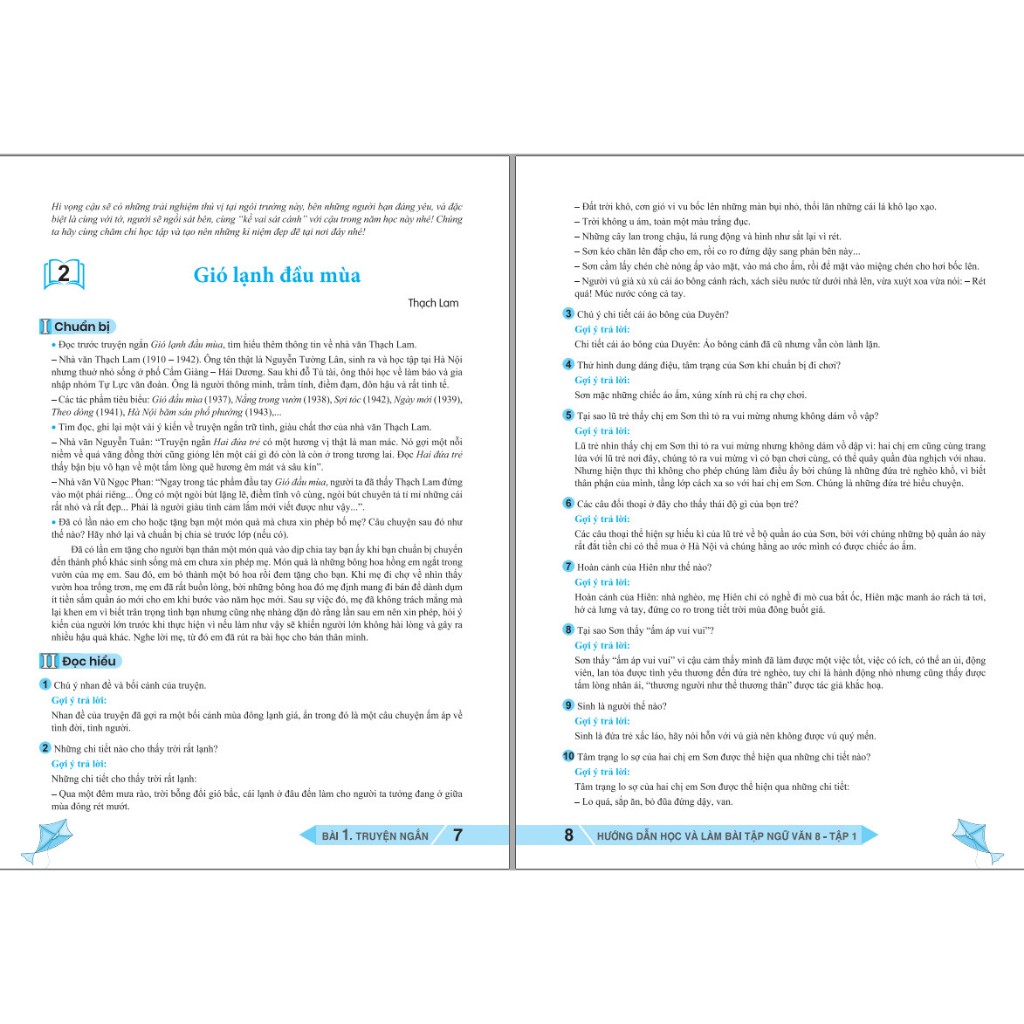 Sách - Hướng Dẫn Học Và Làm Bài Tập Ngữ Văn 8 tập 1 - Biên soạn theo chương trình GDPT mới - cánh diều