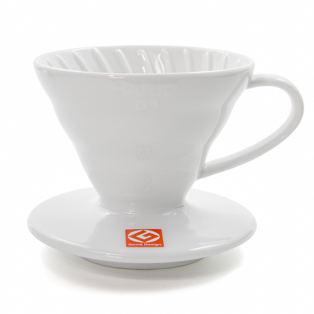 Phễu Pha Cà Phê Gốm Sứ Hario V60 Coffee Dripper - Trắng - 2 cup