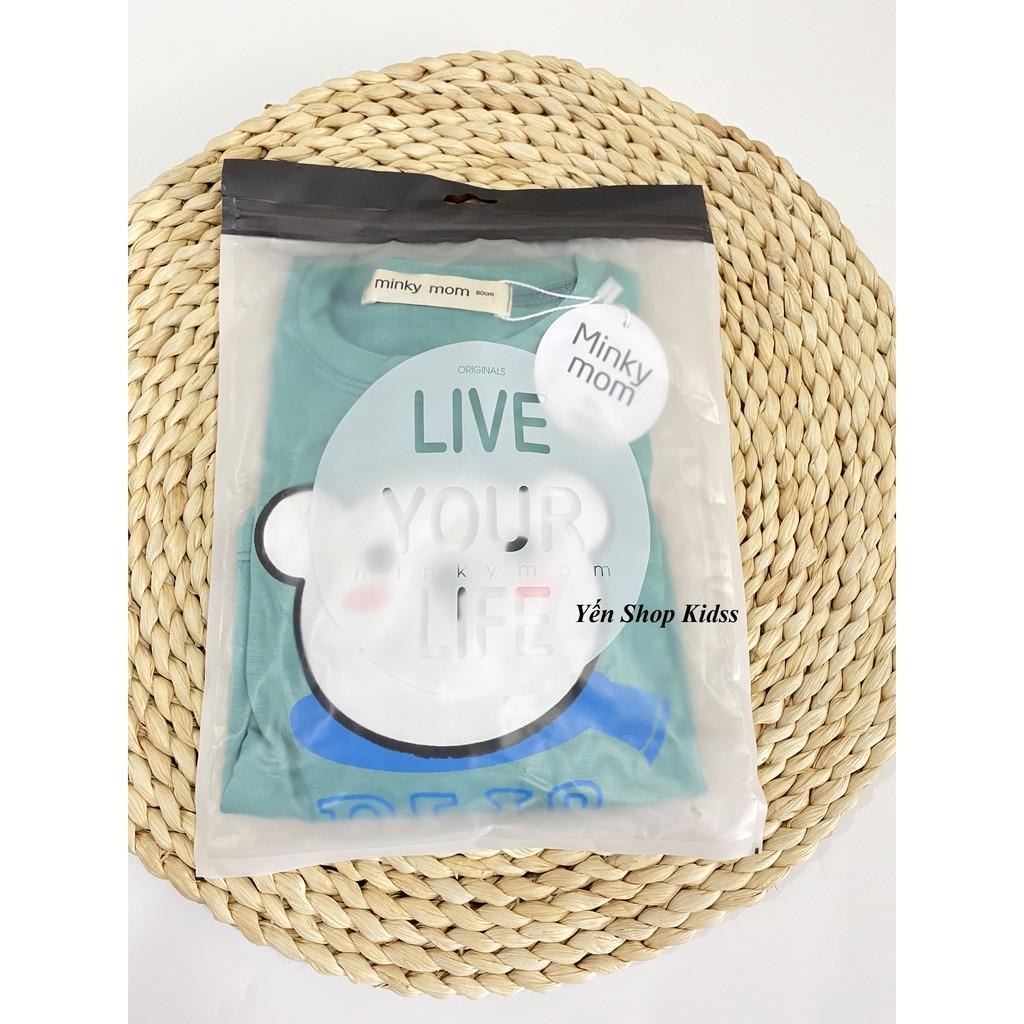 Bộ Dài Tay Minky Mom Chất Thun Lạnh Họa Tiết Cực Đẹp Cho Bé