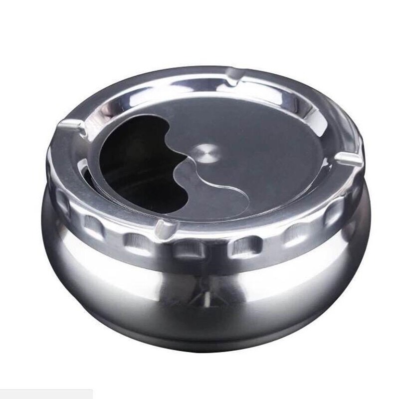 Gạt tàn Inox có nắp xoay