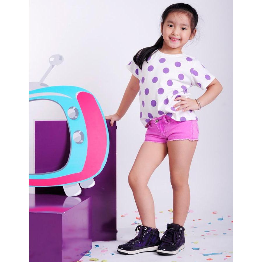 Áo Thun Bé Gái Chấm Bi Ugether UKID15