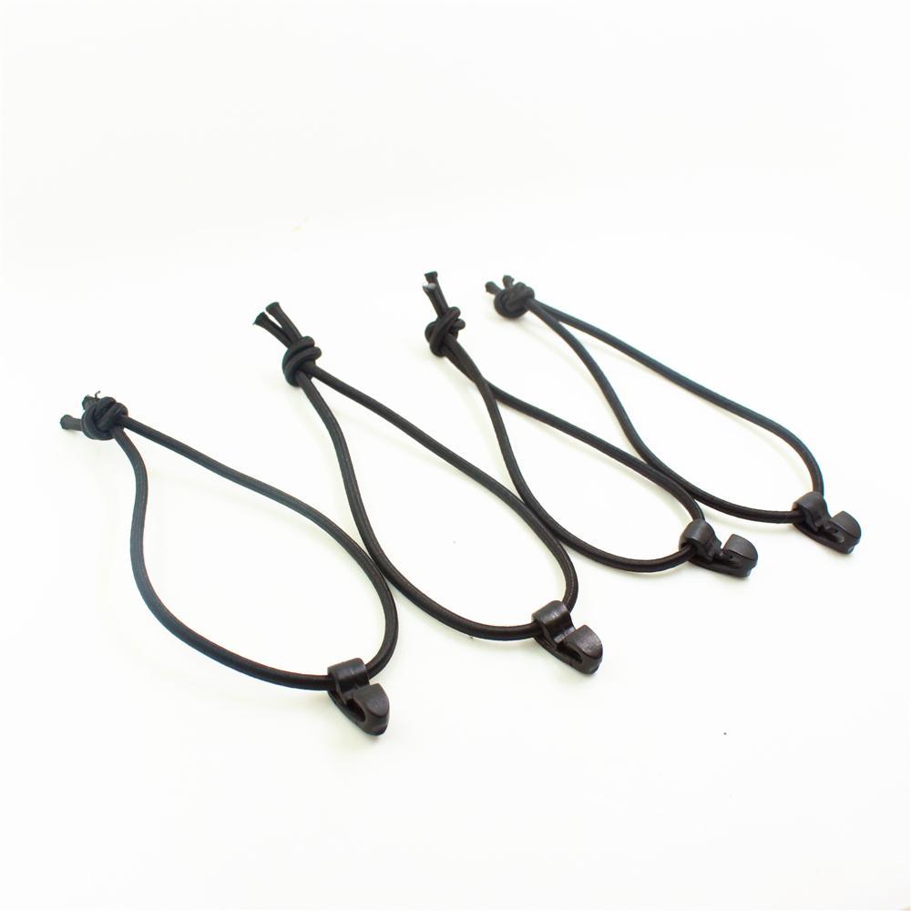 10 Pieces of Buckles Clips Detachable Plastic Hanging with Rope Black for Camping Hiking