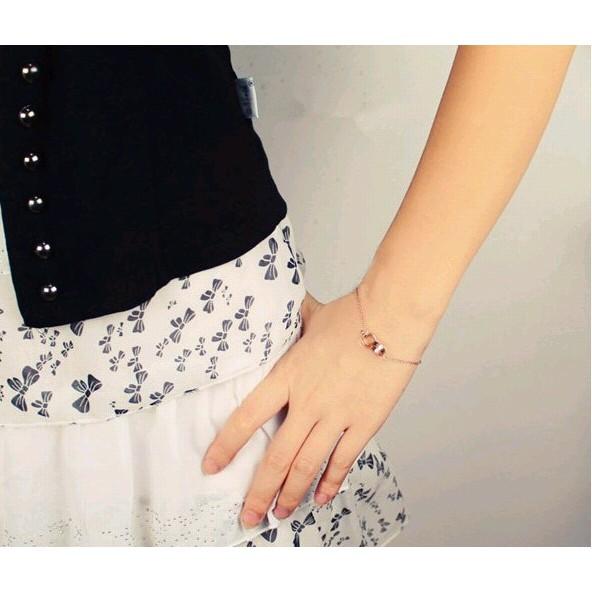 Lắc Cati Nhẫn Lồng Nhau-Không đen rỉ