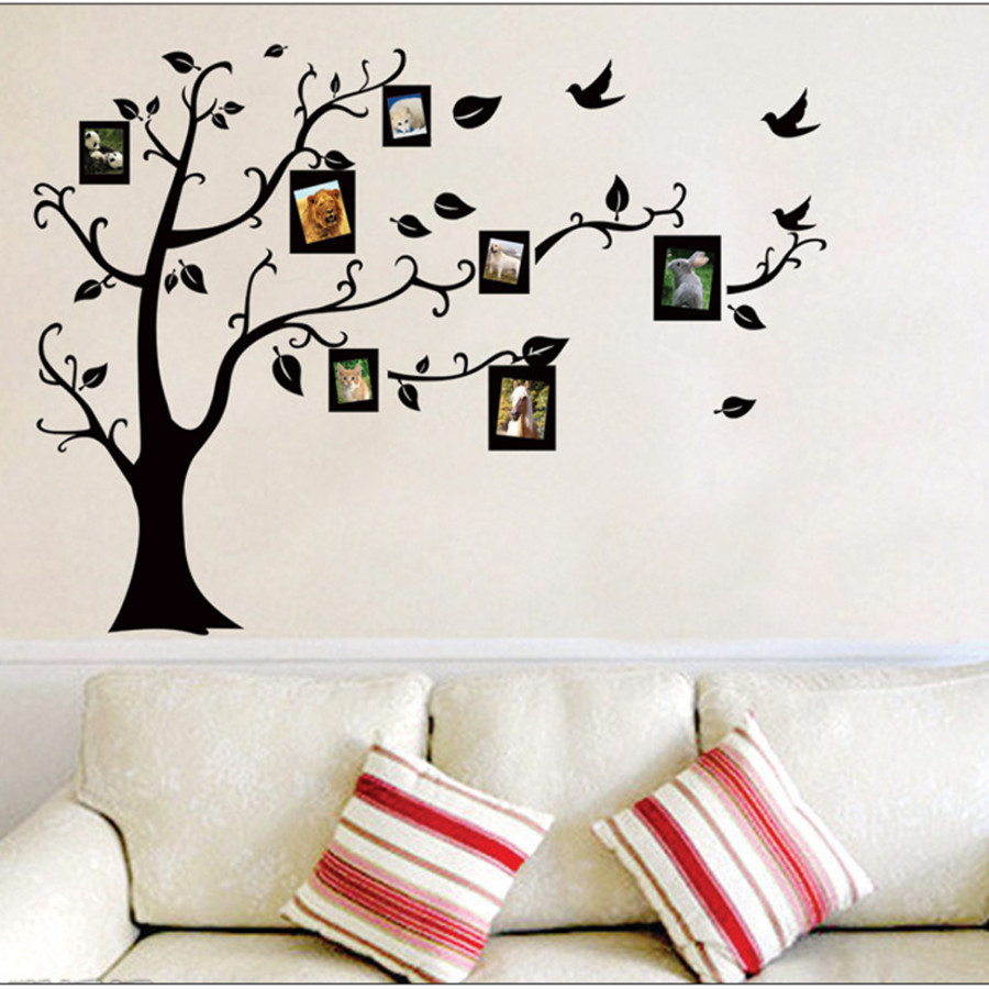 Bộ Decal Tranh Trang Trí Dán Tường Phòng Khách & Phòng Ngủ T02 AZONE