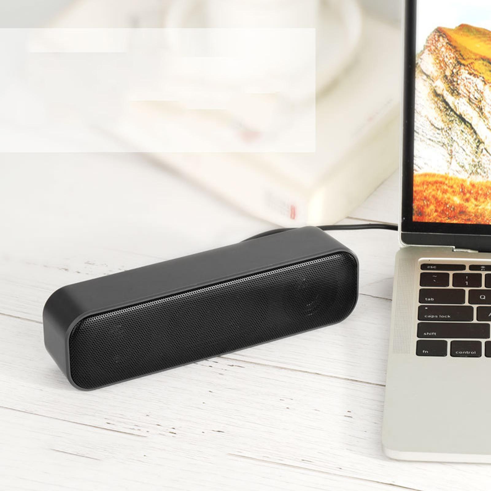 Portable Mini Speaker USB Powered Laptop Soundbar Subwoofer Music Player