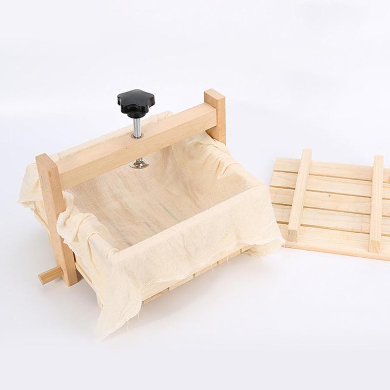 Hướng Dẫn Sử Dụng Gỗ DIY Đậu Phụ Báo Chí Khuôn Mẫu Bộ Tự Chế Phô Mai Đậu Hũ Đậu Nành Sữa Đông Đậu Phụ Làm Khuôn Phụ Kiện Khuôn Nấu Ăn Nhà Bếp X3H6