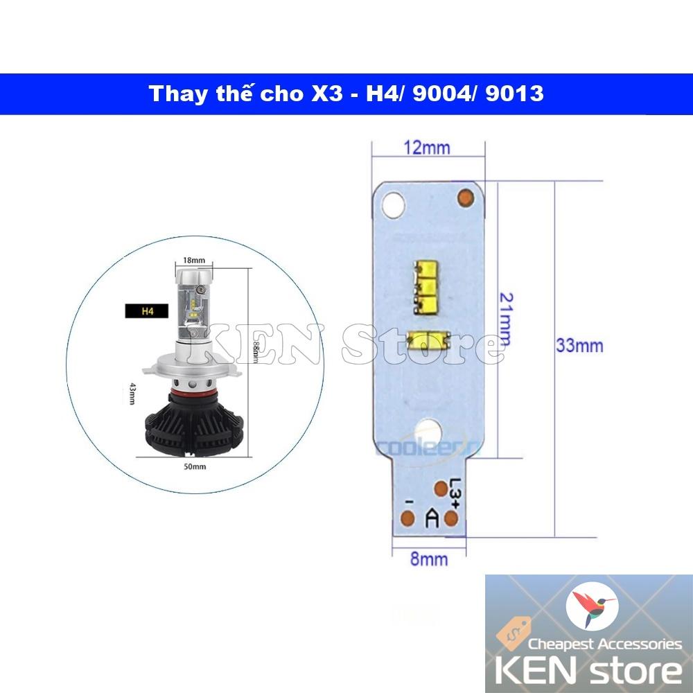 Bóng led, nhân led, chip led ZES thay thế cho bóng led X3 15W