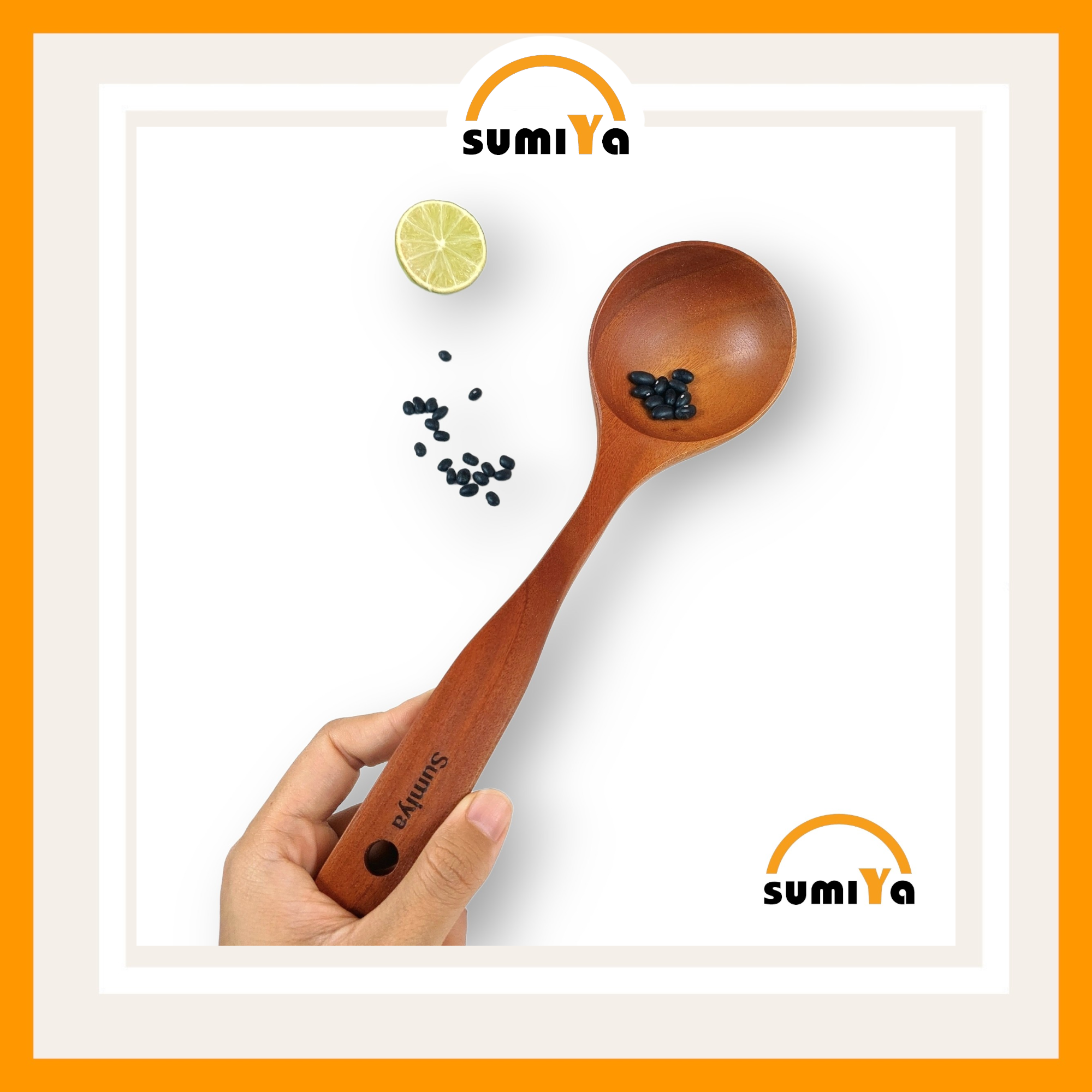 Vá canh gỗ SUMIYA, vá canh gỗ tự nhiên, vá múc canh gỗ tự nhiên