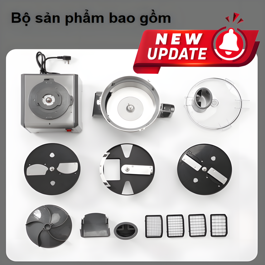 Máy thái rau củ quả đa năng thương hiệu cao cấp Septree Q1F - Năng suất 300kg/giờ - Hàng Chính Hãng
