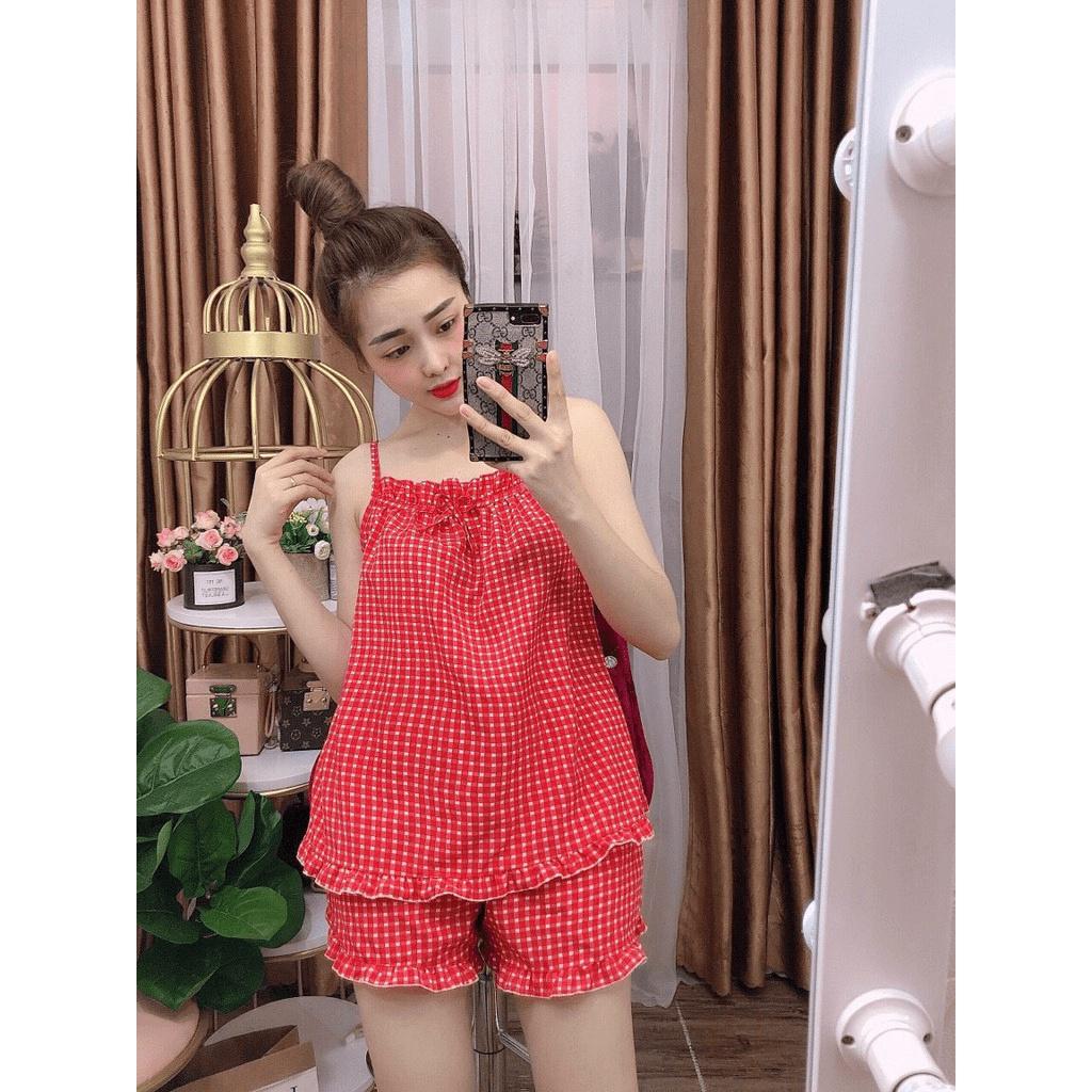 Set bộ tiểu thư mặc nhà Satin ngắn đẹp