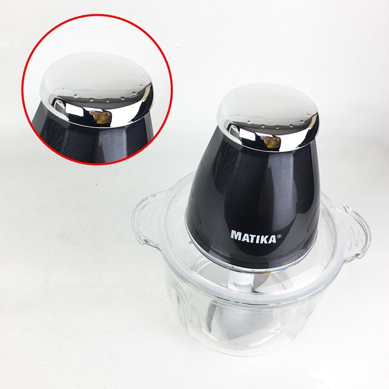 Máy Xay Thịt MATIKA 2L Cối Thủy Tinh MTK-3220, Hàng Chính Hãng
