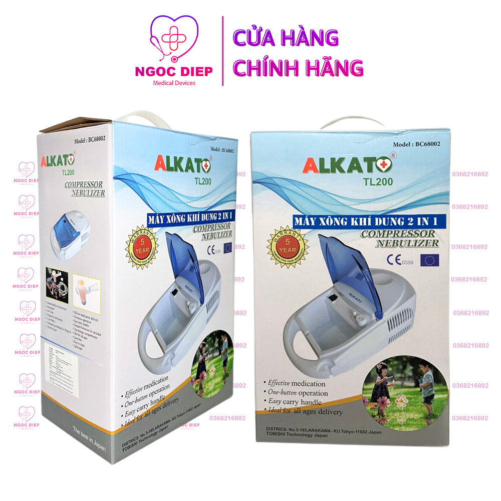 Máy hút mụn và phun sương ALKATO TL-200 - Máy hút mụn, hút dầu, bã nhờn siêu khoẻ - Hàng chính hãng