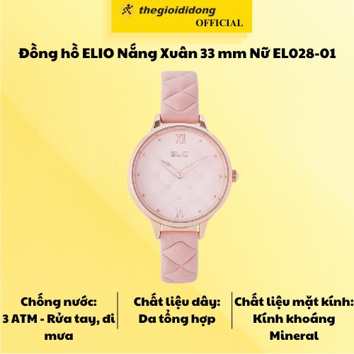 Đồng hồ ELIO Nắng Xuân 33 mm Nữ EL028-01 - Hàng Chính Hãng