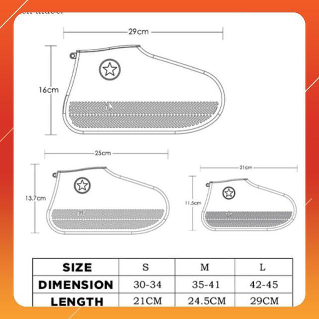 Hot  Bao Bọc Giày Đi Mưa Chống Trơn Trượt Sky Life