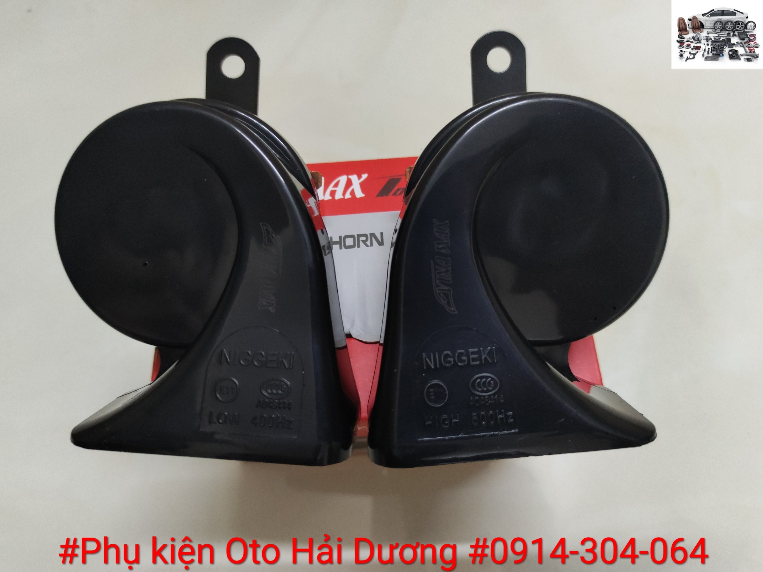 Bộ 2 Còi Sên Nhật Bản VINAMAX Ô Tô Có 12VDC-110Db