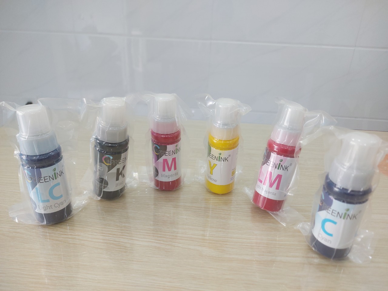 Bộ Mực dầu in phun 100ml Epson L8050, L18050 - Greenink Hàng chính hãng