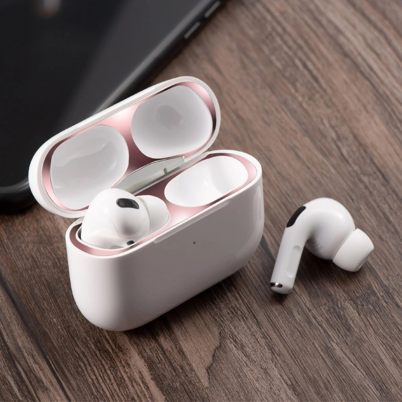 Miếng dán kim loại chống bán bẩn dành cho airpod Pro- Miếng dán chống bẩn airpod Pro