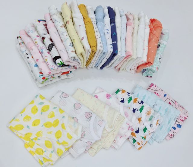 Bộ cotton ngắn tay mềm mát cho bé trai, bé gái