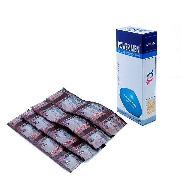 Bao Cao Su Siêu Mỏng Kéo Dài Powermen Viagra