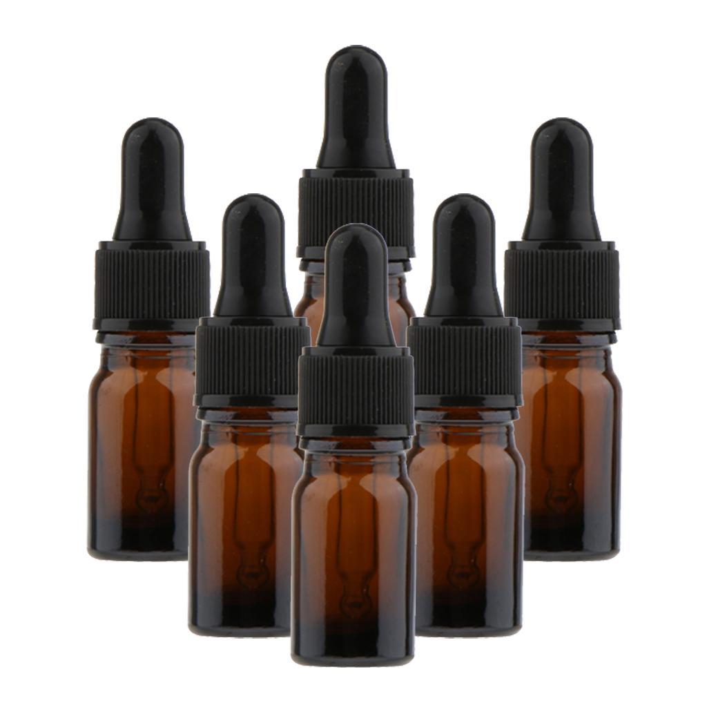 24x Glass Refill Eye Dropper Bottles Essential Oil Perfume Pipette Vials
