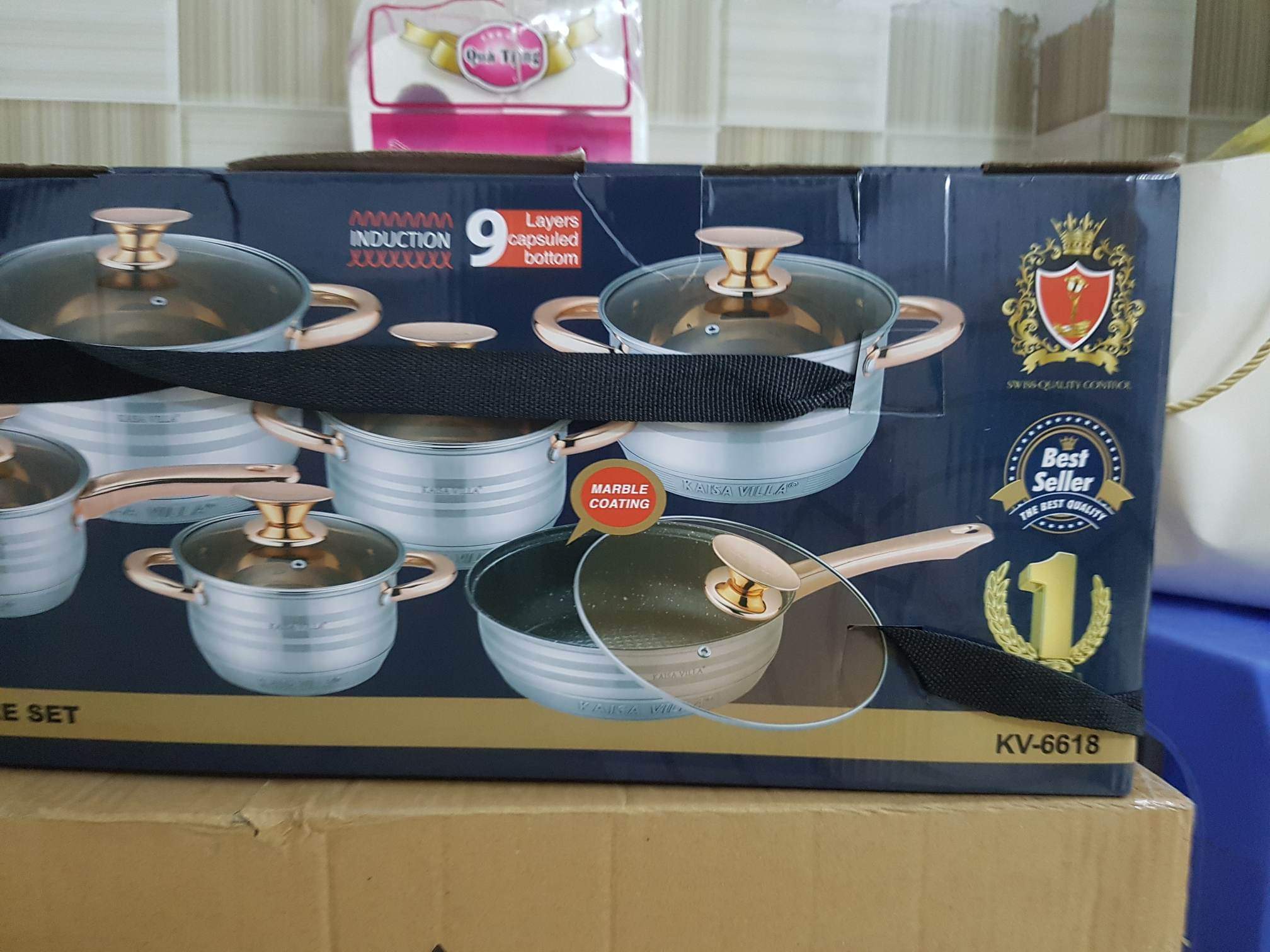 Bộ nồi KAISAVILLA 6 món 12 chi tiết