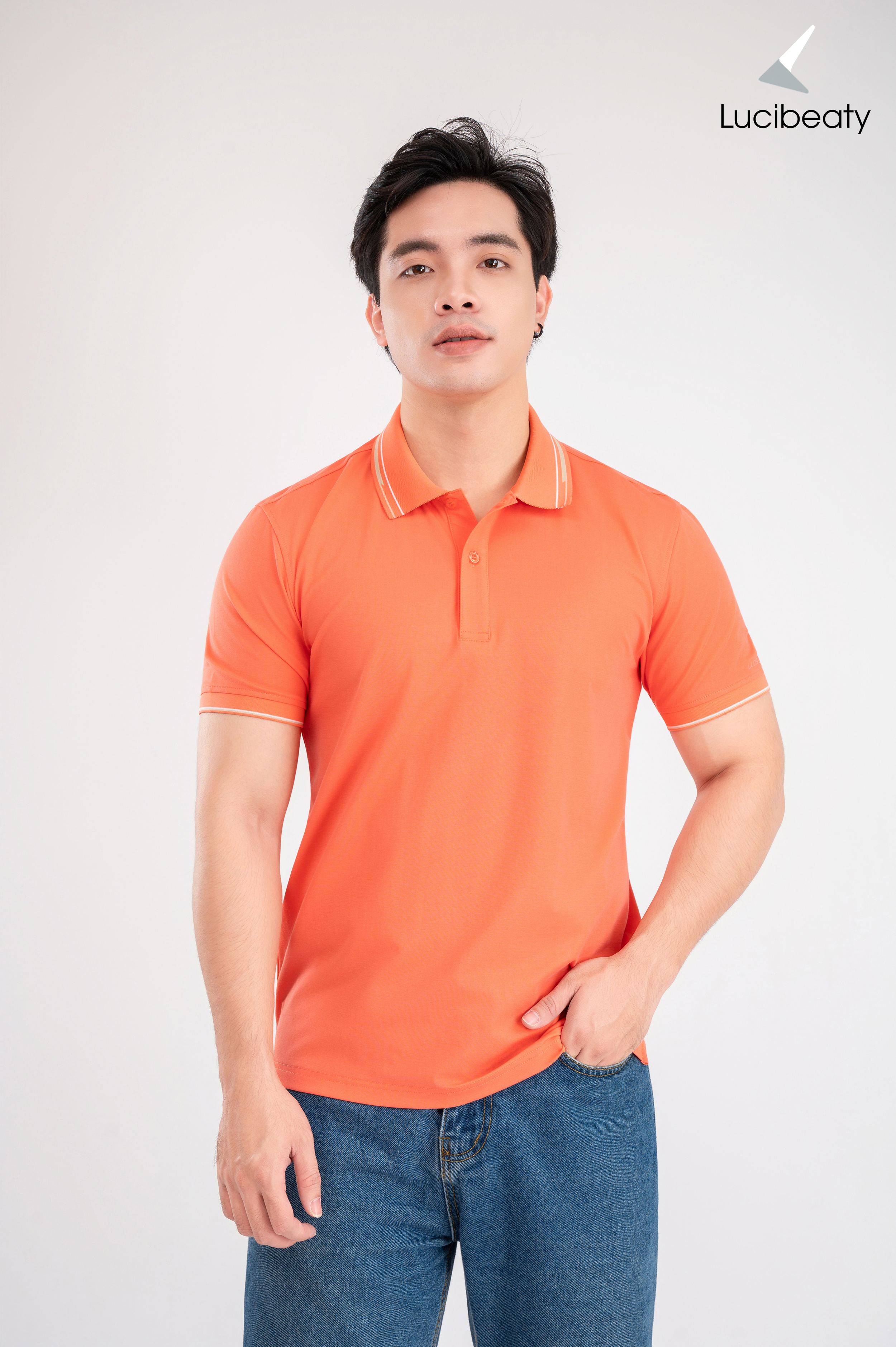 Áo polo nam cao cấp vải Coolmax nhẹ, co giãn tốt, thoáng mát POLO-023