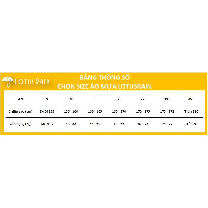 Áo mưa bộ 2 lớp kiêm áo gió Lotusrain