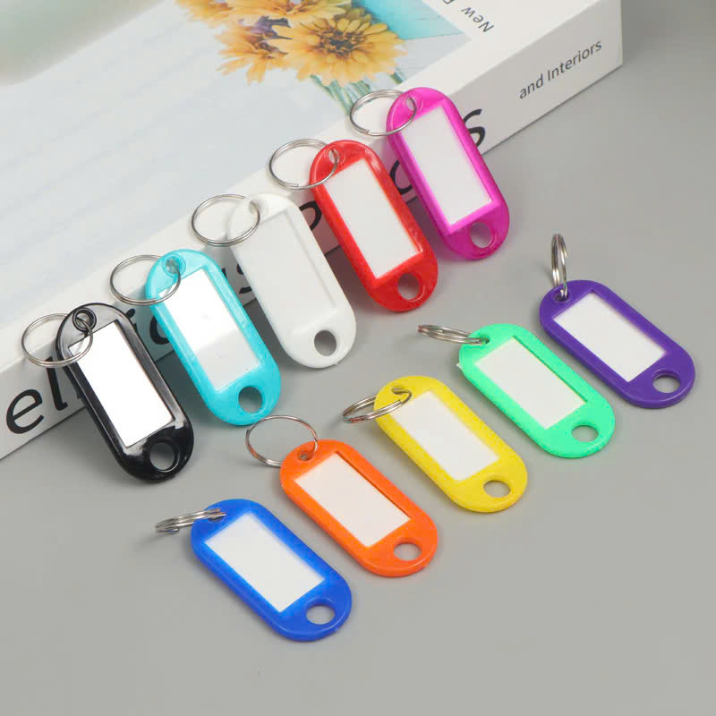 Combo 10 Thẻ Ghi Nhớ Nhãn Tag Name Gắn Móc Chìa Khóa Đánh Dấu Hành Lý Vali 5cmx2.2cm