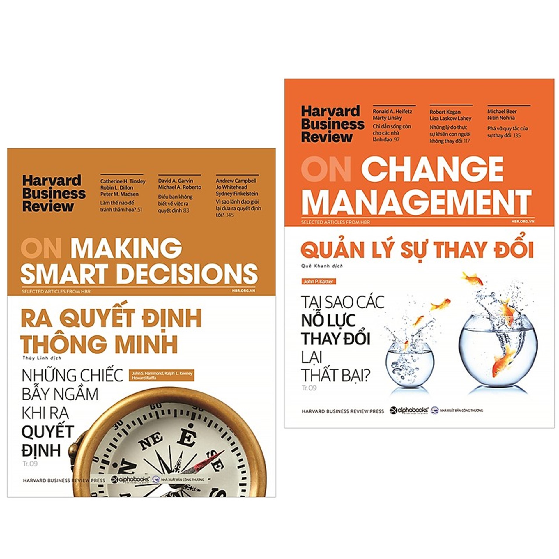 Combo Sách : HBR On Change Manegement - Quản Lý Sự Thay Đổi + HBR On Making Smart Decisions - Ra Quyết Định Thông Minh