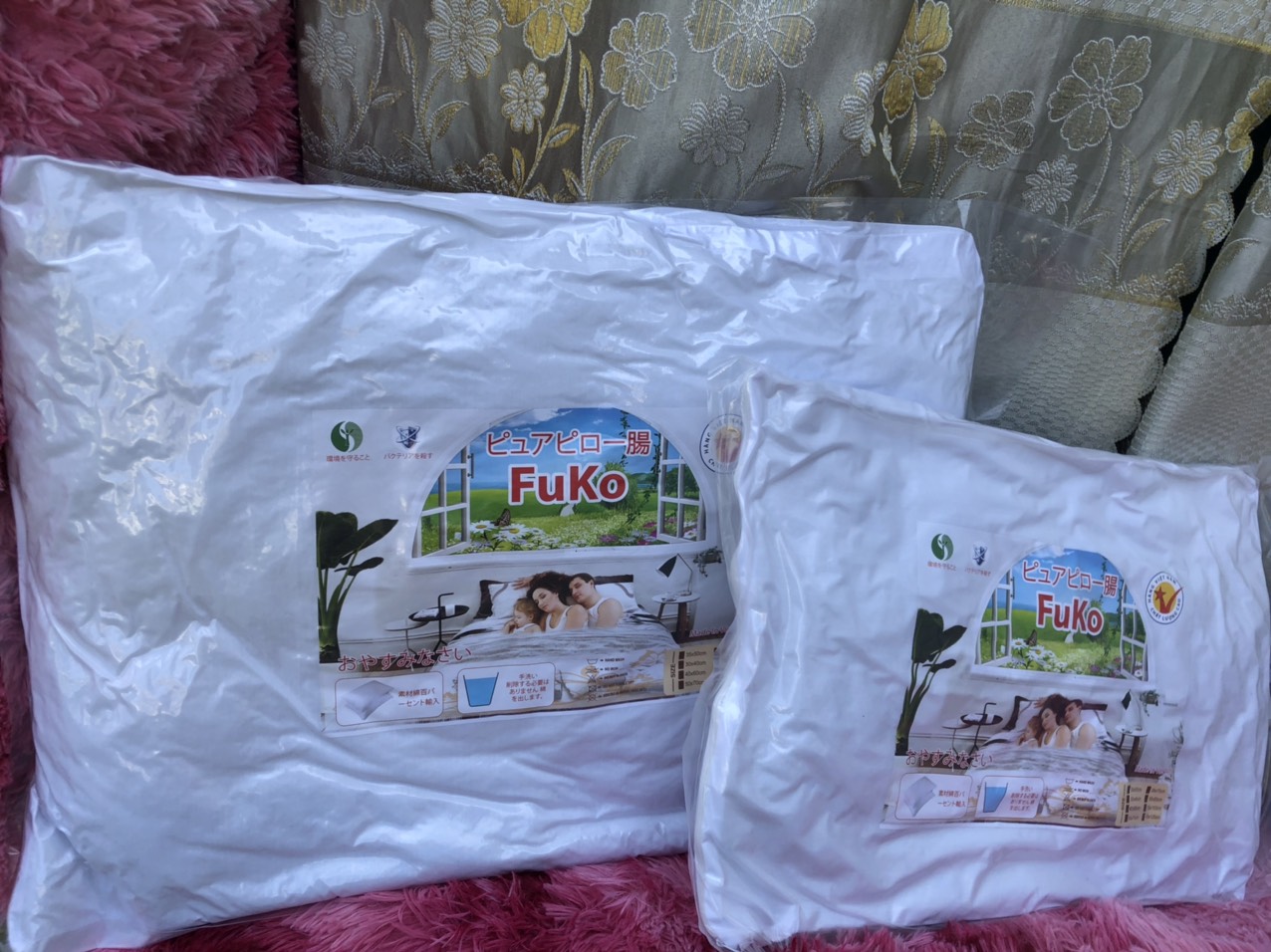 Ruột Gối Hơi Cao Cấp FuKo Siêu Mềm Êm Ái Kích Thước 40x60, 50x70 Tiêu Chuẩn Khách Sạn Cho Giấc Ngủ Ngon