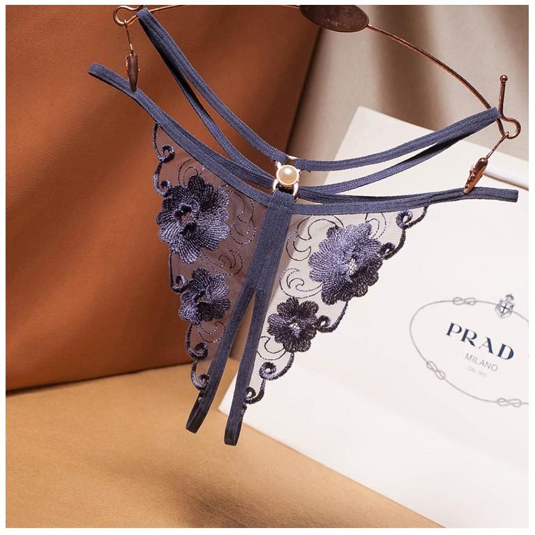 Quần lót nữ ren hoa mềm mại không đường may mặc trong váy dễ thương - quần lọt khe nữ sexy c55