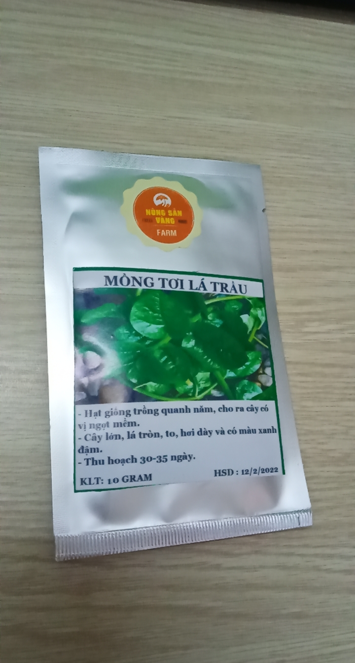 Hạt giống Mồng Tơi Xanh - Nông Sản Vàng