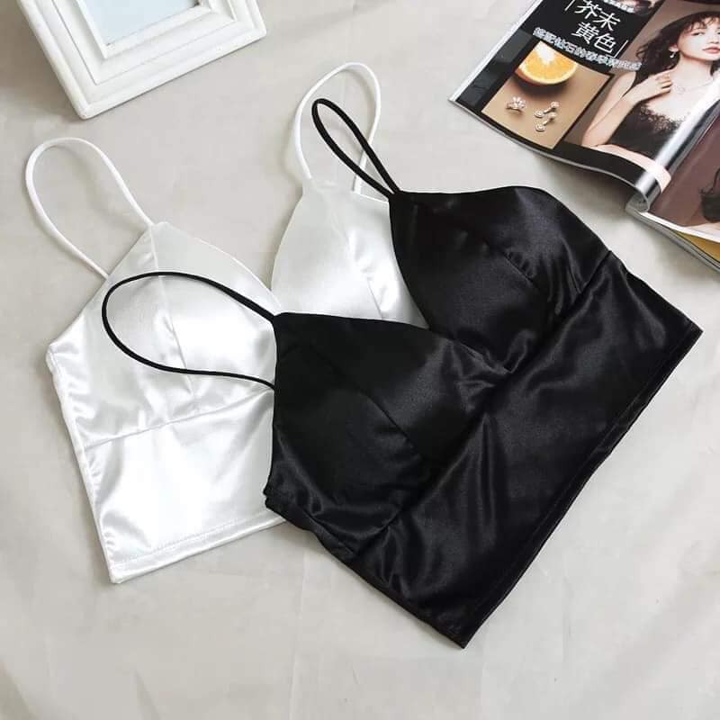 Combo 2 Áo 2 dây croptop LỤA thời trang