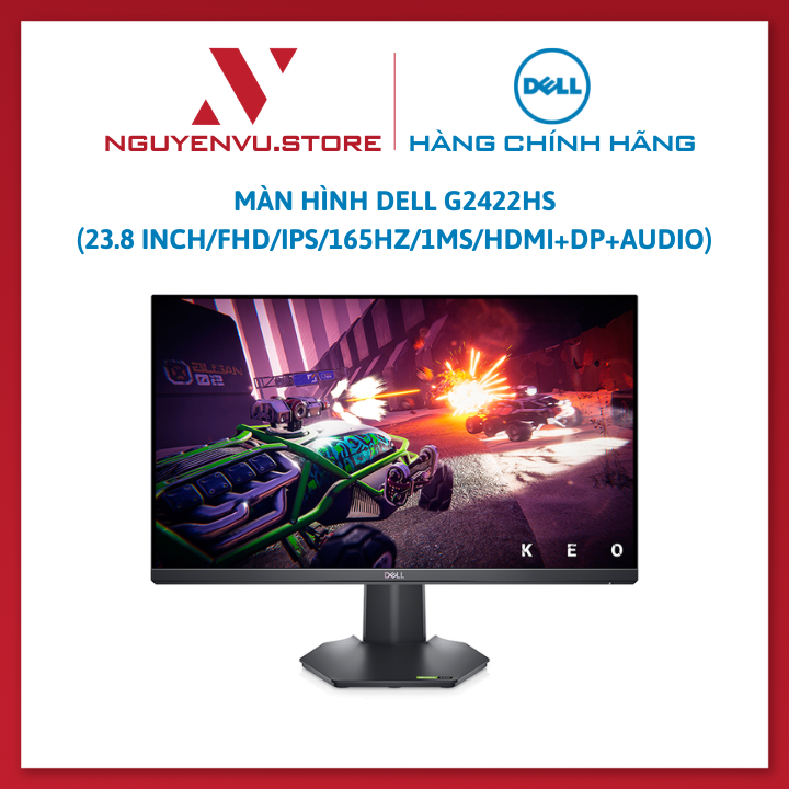 Màn hình Dell G2422HS (23.8 inch/FHD/IPS/165Hz/1ms/HDMI+DP+Audio) -Hàng Chính Hãng