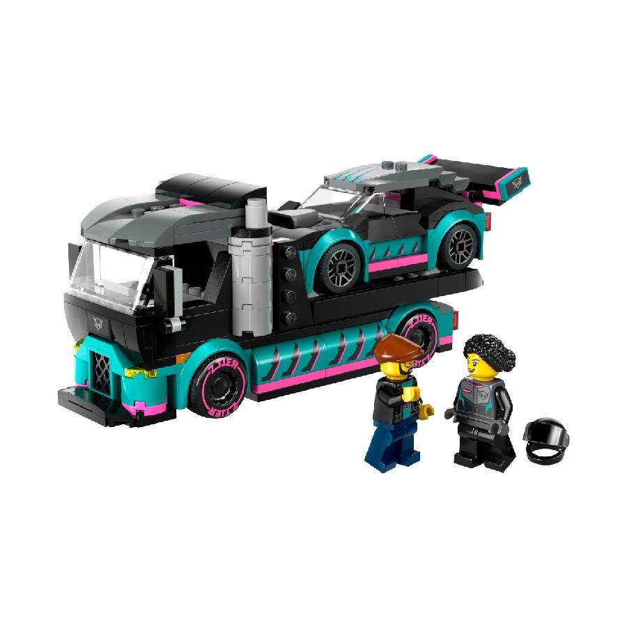 Đồ Chơi Lắp Ráp Xe Tải Vận Chuyển Xe Đua LEGO CITY 60406 (328 chi tiết)