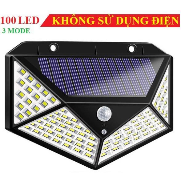 Đèn năng lượng mặt trời solar 100LED 40 led siêu sáng cảm biến ánh sáng và chuyển động