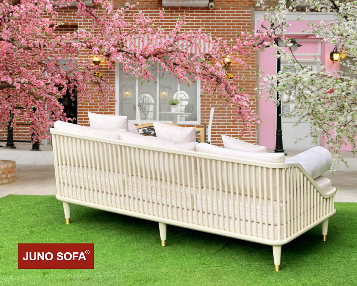 Sofa băng Bắc Âu Juno Sofa dài 2m tặng đủ gối