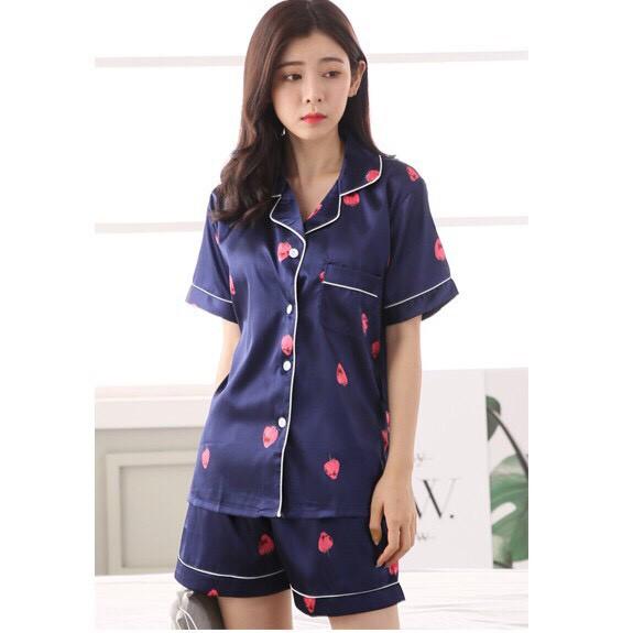 SIÊU DỄ THƯƠNG Đồ Bộ Pijama Kate Thái Ngắn Hình Gấu, Vải Mềm Mát, Đa Dạng Mẫu Chọn Lựa,Free Size 53kg