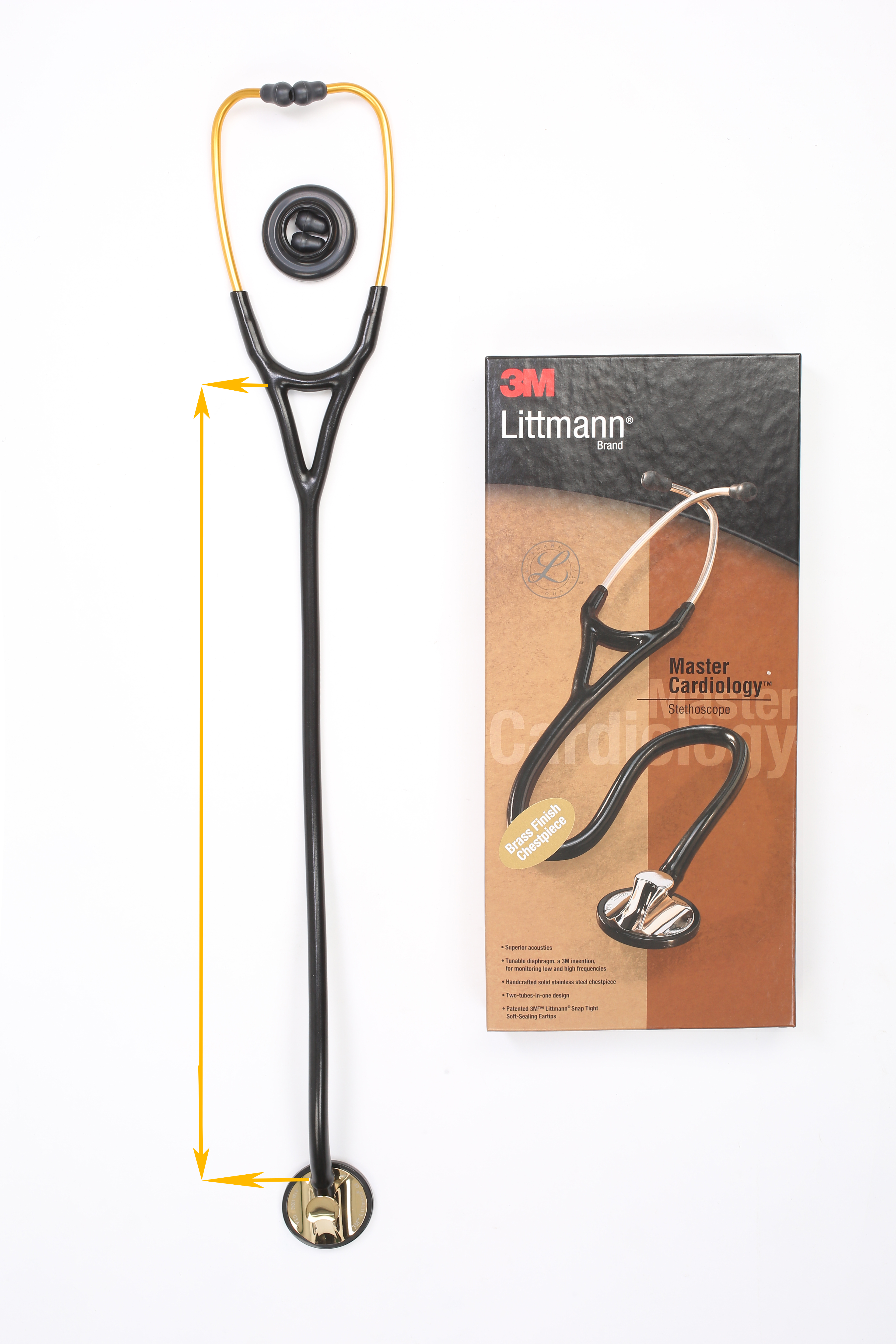 Ống Nghe Littmann Master Cardiology - Đen gọng vàng 2175