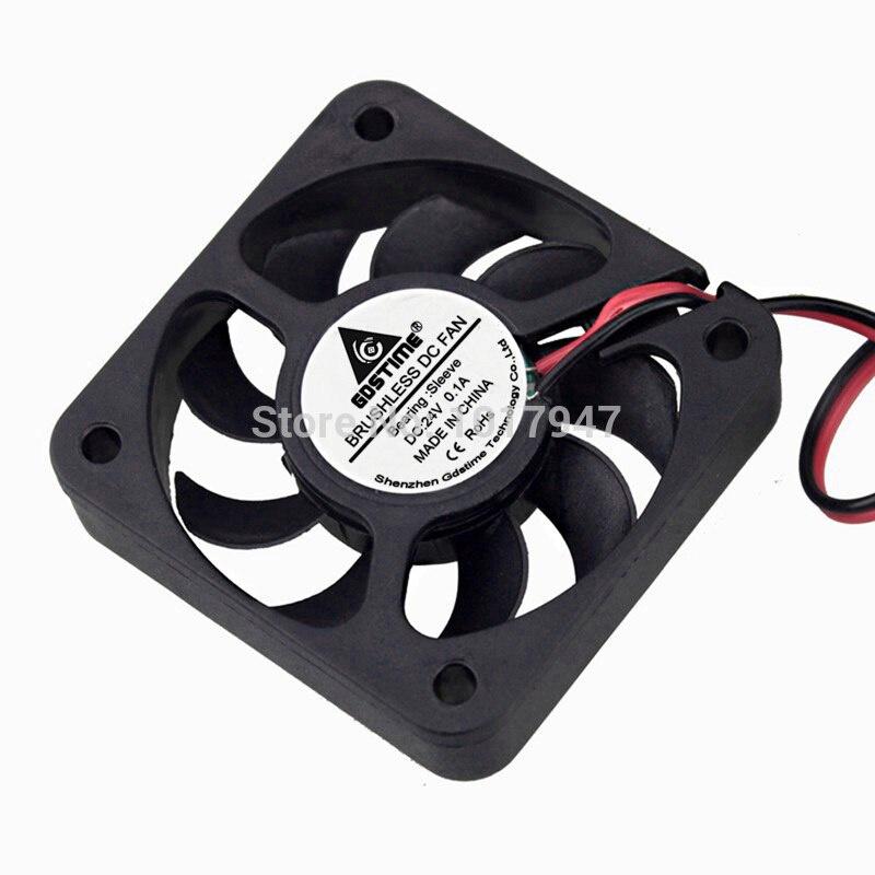 1 Quạt Tản Nhiệt Dc 24v 2pin 5cm 50mm 50x10mm